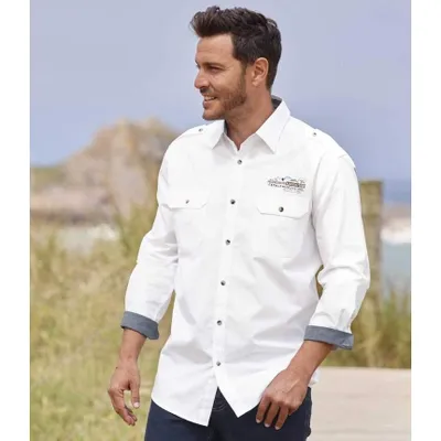 Image de Atlas For Men - Veste aviateur « Highlands Adventure » pour homme AF1557 (4XL) (blanc)