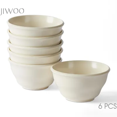 Produktbild von Schale set 6er Ø11,7cm Keramik Schalen Reisschalen Frühstücksschale Snackschale Bowl für 6 Personen Matt-Glasur Mikrowellen- und Spülmaschinengest