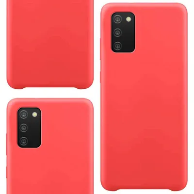 Obrázek produktu pro Silikonové Pouzdro Pružný Silikonový Kryt Samsung Galaxy A03S Červený