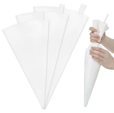 Produktbild von Spritzbeutel Set 3 Stück Wiederverwendbar Baumwolle 46/40/35 cm Beschichtet