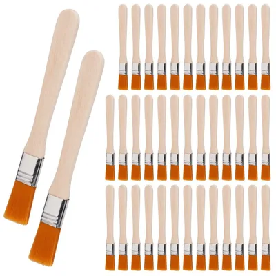 40er Set Flachpinsel mit Holzgriff, 13,5 cm, für Acryl & Öl