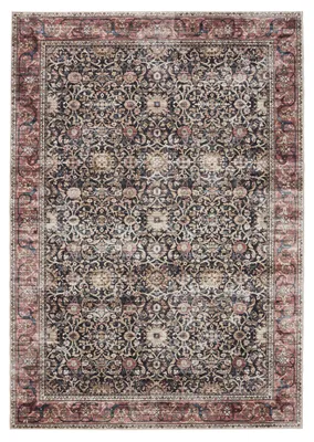 Produktbild von Waschbarer Teppich George Multicolor/Rot 300x400 cm Wohnzimmer Rechteckig benuta