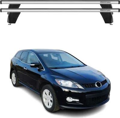 Image de Menabo Barres de toit Transversales pour Mazda CX-7 2006-2012 Alu Gris ABE 2x