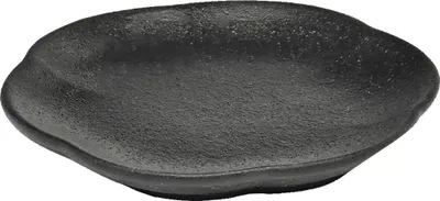 Produktbild von SERAX Inku Teller gerippt L Inku Black, ø: 89 mm