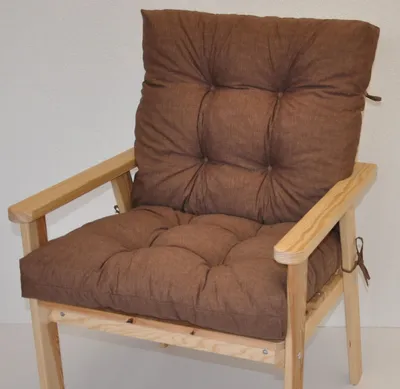 Produktbild von Polster für Gartenstuhl , Liegestuhl , Schaukelstuhl Nordic , Niedriglehner Auflage , Gr. 100 x 55 cm , Fb.Colore Marrone (Dunkelbraun)