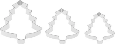 Image de Emporte-piece MagicHome Noël, a pâtisserie, sapin, 3 pieces