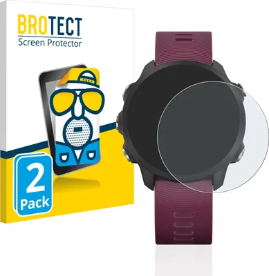 Produktbild von 2x BROTECT Schutzfolie für Garmin Forerunner 245 / 245 Music / 45 Displayschutz Displayschutzfolie Folie Matt Entspiegelungsfolie
