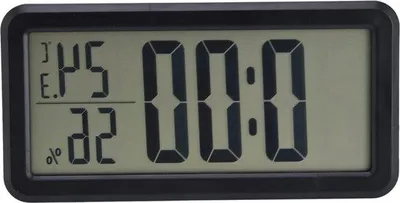 Produktbild von Digitale LCD Wecker Wandmontage 150x75x14mm Schwarz
