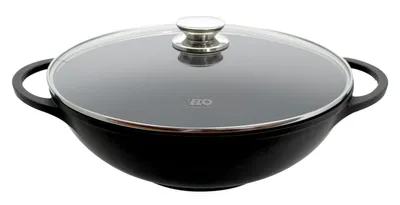 Produktbild von ELO Alucast Wokpfanne Aluminiumguss antihaftbeschichtet Induktion schwarz 32cm