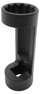 Obrázok produktu pre Nástrčkový kľúč na matice tlmičov, 12-hranný, s uchytením 1/2'' – nástroj na tlmiče, nástroj na opravu áut (18 mm, čierny)
