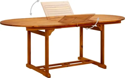 Obrázek produktu pro Zahradní stůl (150-200) x 100 x 75 cm masivní akáciové dřevo