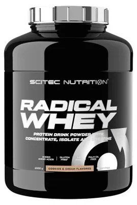 Image de Whey protéine - Scitec Nutrition - Radical whey (2kg) - Saveur Cookies et Cream