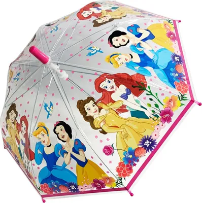 Produktbild von Disney Princess Kinder Regenschirm 64 cm mit Belle Arielle Schneewittchen