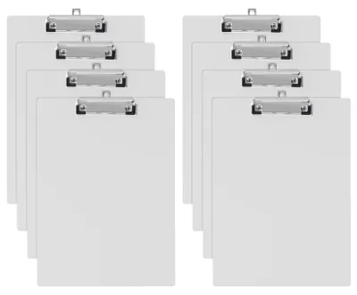 Produktbild von Set aus 8 A4 Clipboards mit Aufhängung und Metallklemme
