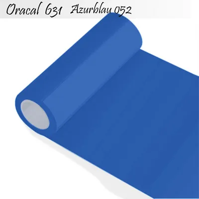 Produktbild von Oracal 631 - Orafol matt - für Küchenschränke und Dekoration Folie 5m (Laufmeter) - 63 cm Folienhöhe - 52-azurblau + GRATIS ein Schmetterlingsset W400 von Indigos UG