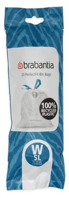 Productafbeelding van Brabantia PerfectFit afvalzakken, type W, 5 liter, 20 stuks