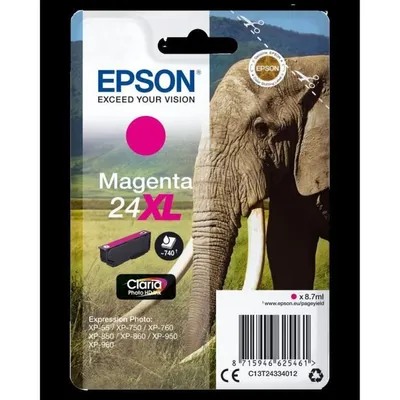 Immagine prodotto di EPSON T2433 XL Magenta Ink Cartridge - Elephant (C13T24334012)