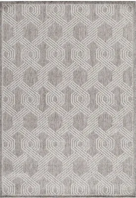Produktbild von Outdoor Teppich Alessio Läufer, Farbe: Grau, Größe:80x150 cm