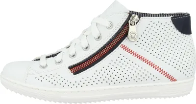 Produktbild von Rieker L9427 Damen Schnürschuhe Schnürboots Halbschuhe, Größe:39 EU, Farbe:Weiß