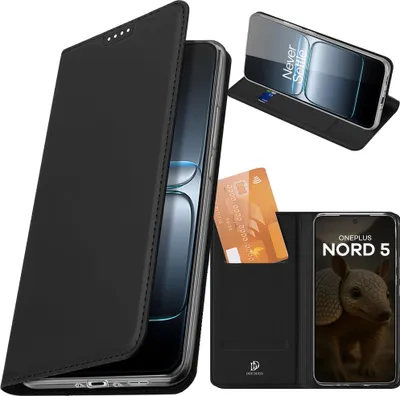 Produktbild von Handyhülle mit Klappe für OnePlus Nord 5, Dux Ducis Skin Pro, Schwarz
