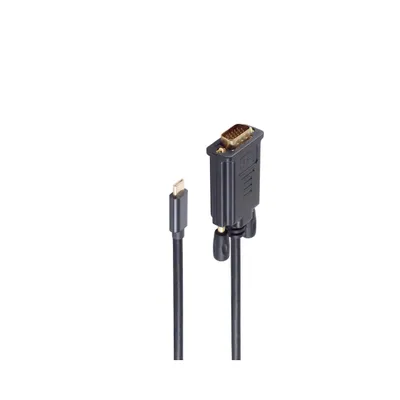 Productafbeelding van Shiverpeaks BS10-59185, 1,8 meter, USB type C, VGA (D-Sub), mannelijk, mannelijk, recht