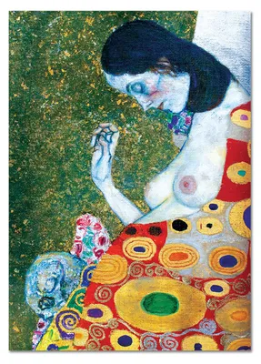 Produktbild von Giallobus - Detail von Die Hoffnung 2 - Gustav Klimt - 50L x 70W cm - Bild - Acrylglas