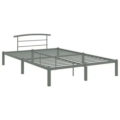 Immagine prodotto di vidaXL Struttura letto in metallo grigio 160x200 cm