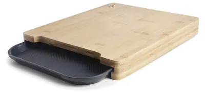 Image de Planche à découper en bambou avec plateau