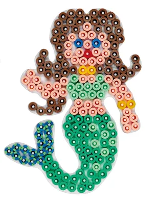 Produktbild von Hama Beads Stiftplatte - Meerjungfrau, Mehrfarbig, 185 Stück(e)