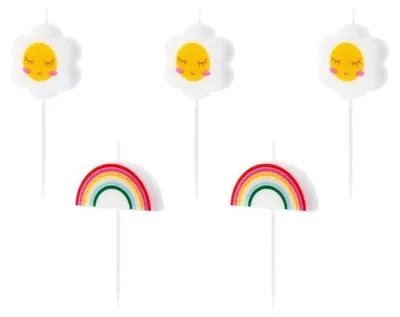 Obrázek produktu pro PartyDeco SCS-14, Svíčky, Vícebarevný, 5 kusů