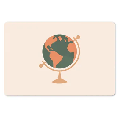 Produktbild von MuchoWow® Mauspad Mousepad Globus - Pastell - Einfach 27x18 cm - Mousepads - Maus Mat - Pad - Mausunterlage - Büroartikel - Desk Matten