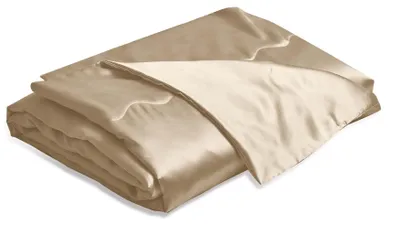 Image de Couvre-lit en satin, 220 x 240 cm - Beige