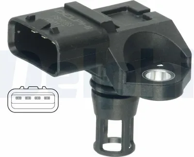 Productafbeelding van DELPHI PS10163 Lagedruksensor voor OPEL Corsa D, hatchback (S07), inlaatspruitstuk