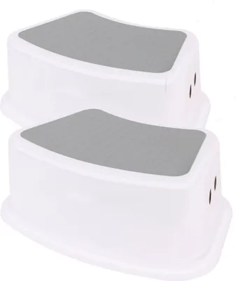 Produktbild von BUDDLEY® PP Step Stool BIRMAN (2er Set) – Tritthocker Kinder, Toilette Kinder, Tritthocker Toilette, Hocker, Küche, Stufe, Kinder Toilettenhocker