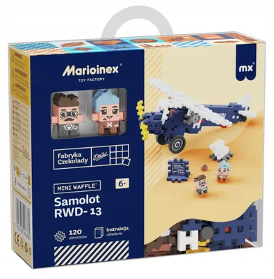 Produktbild von Mini Waffle Bausteine Flugzeug RWD-13 Wedel 120 Teile