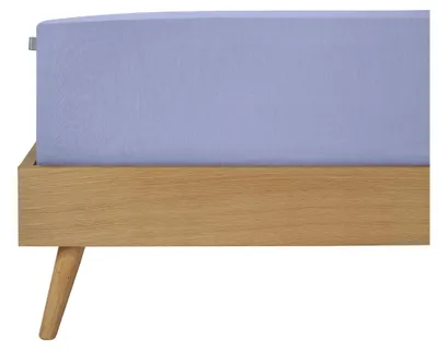 Produktbild von SCHIESSER Spannbettlaken Jessi | Einfarbig | Edeljersey | 100% Baumwolle | Weich & Atmungsaktiv | Rundumgummi | 180x200 cm (geeignet für Matratzen 180x200 cm bis 190x200 cm) | Lavendel