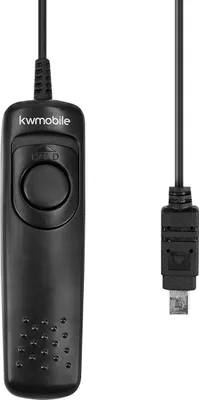 Produktbild von kwmobile Kamera Fernauslöser für Spiegelreflexkameras - ersetzt MC-DC2 - Drahtauslöser Kabelfernauslöser für DSLR Kameras - Kabel Auslöser -