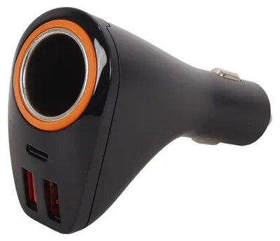 4-in-1 USB-C Autolader, 170W, schwarz, für Auto-Zubehör