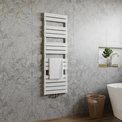 Produktbild von AICA Badheizkörper Mittelanschluss Design Heizkörper Handtuchheizkörper Handtuchwärmer Paneelheizkörper 1600x500mm Weiß