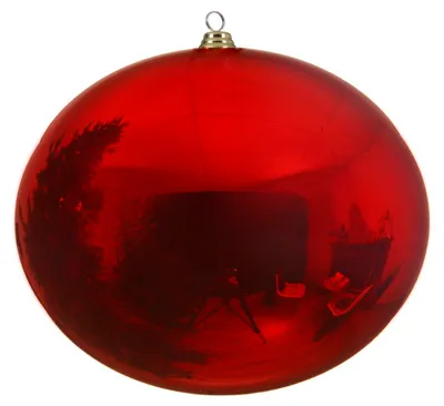 Produktbild von Weihnachtsbaumkugeln bruchfest Ø 40 cm 1 Stück rot glanz