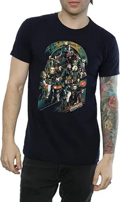 Image de Avengers Infinity War - T-shirt pour homme BI883 (L) (Bleu marine)