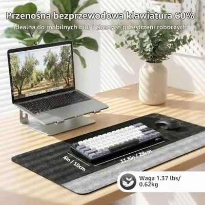 Zdjęcie produktu dla Klawiatura mechaniczna RK61 bezprzewodowa gamingowa 60% bluetooth USB