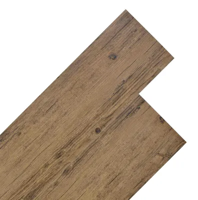 Image de Planches de sol 18 pcs Brun Noyé 5,26 m² PVC