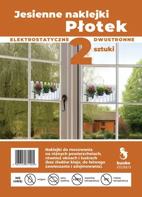 Image de Autocollants électrostatiques pour clôture d'automne, lot de 2, Kunke