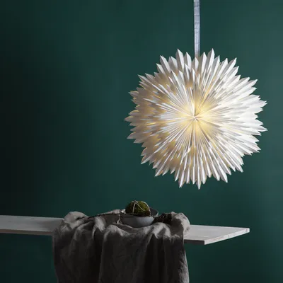 Zdjęcie produktu dla Gwiazda wisząca biała ICE 70 cm