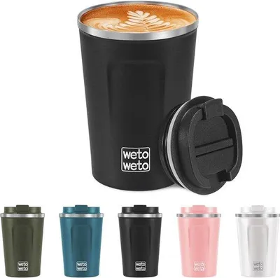 Produktbild von Famanu Isolierte Reise-Trinkbecher für Kaffee und Tee - 380 ml