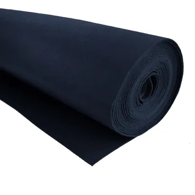 Bastelfilz 3 mm Meterware in Marine – aufgerollter Dekofilz und Taschenfilz zum Basteln.