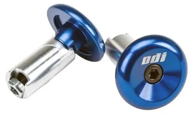 Image de ODI aluminium ODI embout de guidon bleu