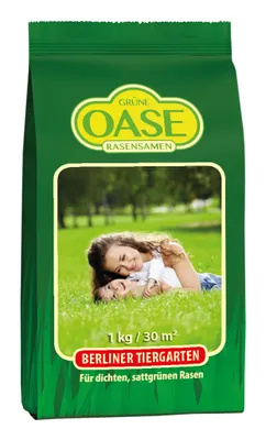Produktbild von Grüne Oase Rasensamen Berliner Tiergarten 1 kg Grassamen für 30m² Grüner Teppich