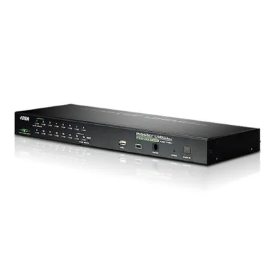 Produktbild von ATEN 1-Local/Remote Share Access 16-Port PS/2-USB VGA KVM over IP Switch, 2048 x 1536 Pixel, Ethernet/LAN, QXGA, Rack-Einbau, 11 W, 1U